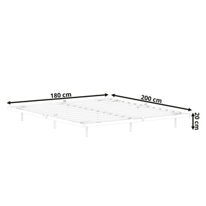 Metallbett LED MORVEN 180 x 200 cm schwarz