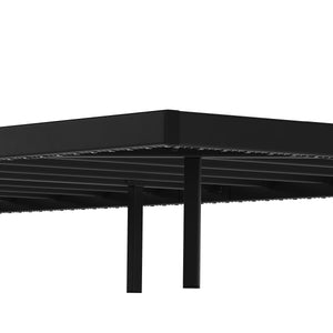 Metallbett LED MORVEN 90 x 200 cm schwarz
