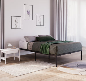 Metallbett SERENA 140 x 200 cm schwarz