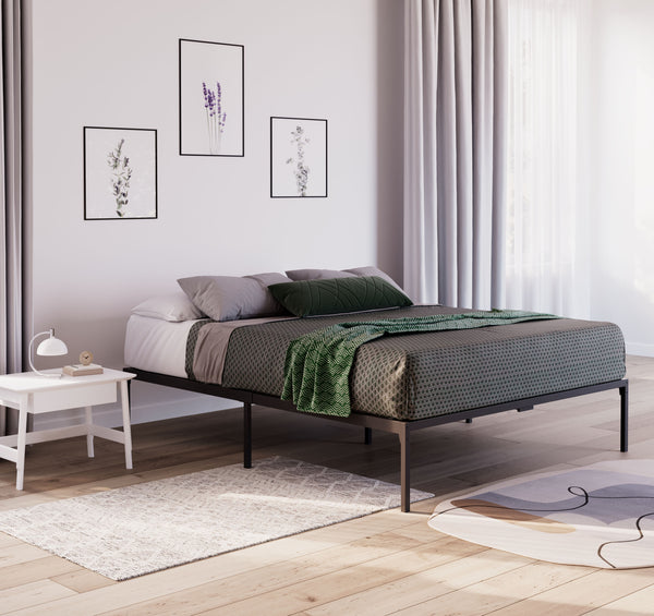 Metallbett SERENA 160 x 200 cm schwarz