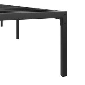 Metallbett SERENA 90 x 200 cm schwarz