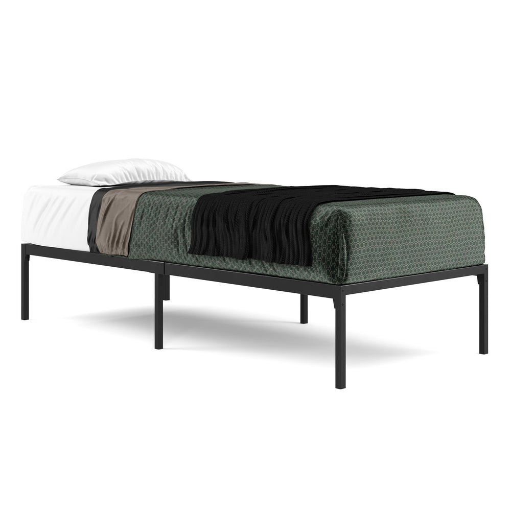 Metal bed SERENA 90 x 200 cm black