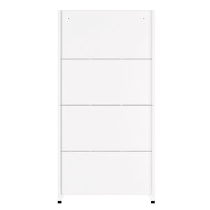 Garderobe Spind FORTI Metall 12 Fächer 90 x 180 cm weiss