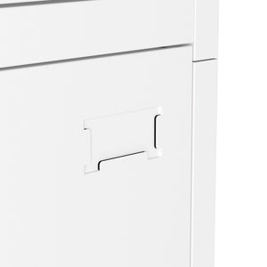 Garderobe Spind FORTI Metall 12 Fächer 90 x 180 cm weiss