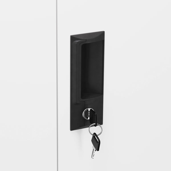 Garderobe Spind FORTI Metall 12 Fächer 90 x 180 cm weiss