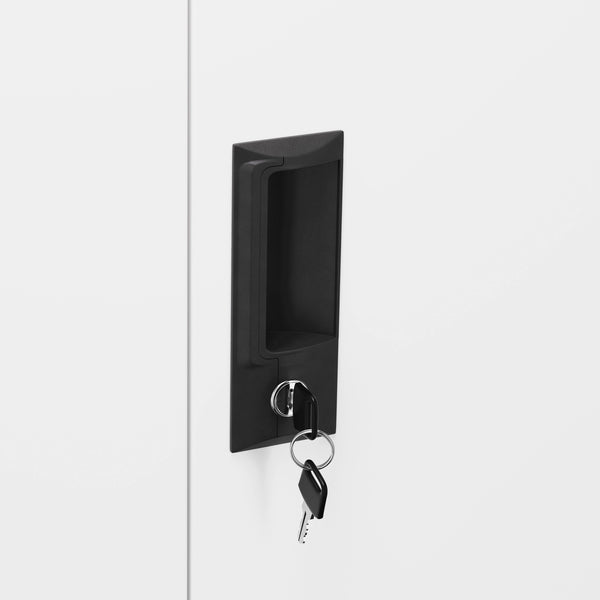 Garderobe Spind FORTI Metall 6 Fächer 90 x 180 cm weiss