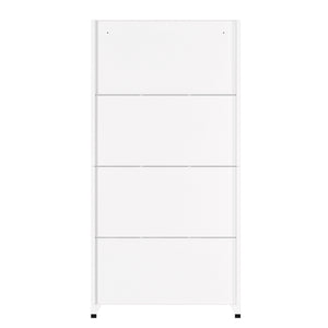 Garderobe Spind FORTI Metall 6 Fächer 90 x 180 cm weiss