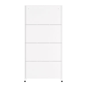 Garderobe Spind FORTI Metall 9 Fächer 90 x 180 cm weiss
