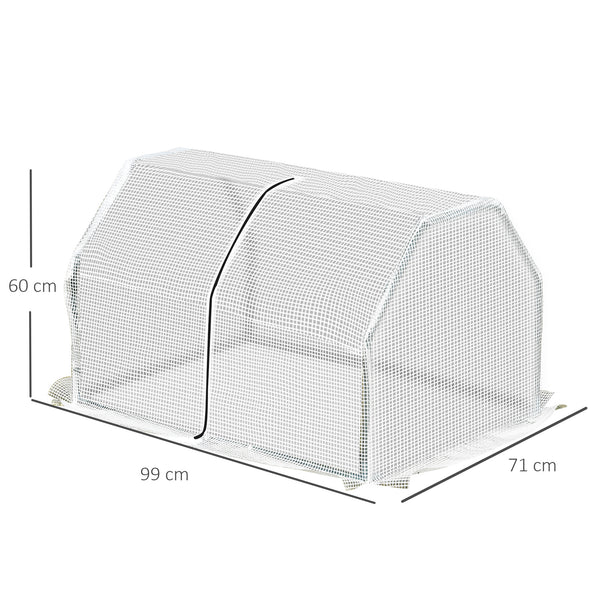Mini Gewächshaus 99x71x60cm Frühbeet Treibhaus