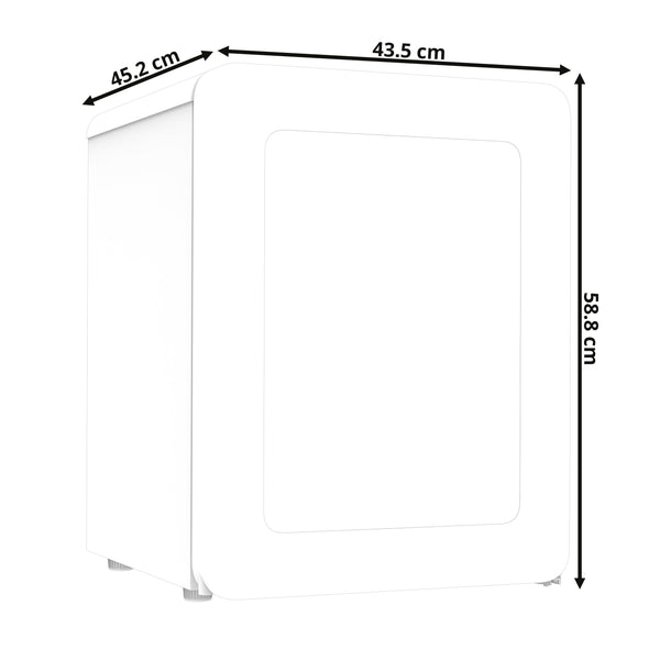 Minikühlschrank Retro 42L weiss