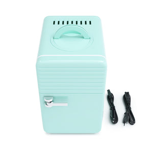 Minikühlschrank Retro 6L tragbar mint