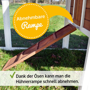 Mobiler Hühnerstall Hühnerhaus mit Freilaufgehege