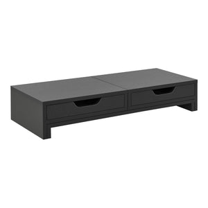Monitorständer Marttila mit 2 Schubladen 60x22x11cm Dunkelgrau