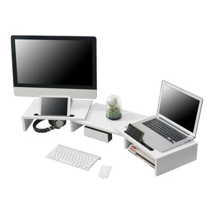 Monitorständer Vilppula 79x27x10.5cm Weiss