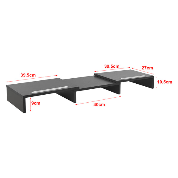 Monitorständer Vilppula 79x27x10.5cm Dunkelgrau