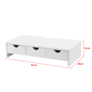 Monitorständer Ruovesi 12x51x25cm Weiss