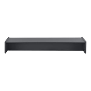 Monitorständer Flensberg 100x27x15 cm Monitorregal Dunkelgrau