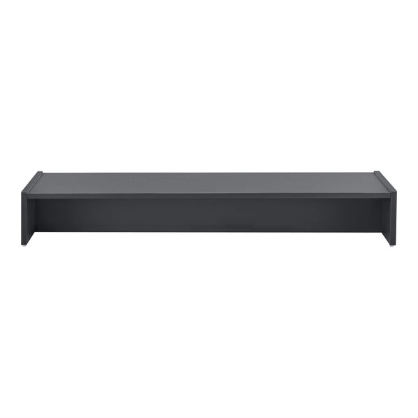 Monitorständer Flensberg 100x27x15 cm Monitorregal Dunkelgrau