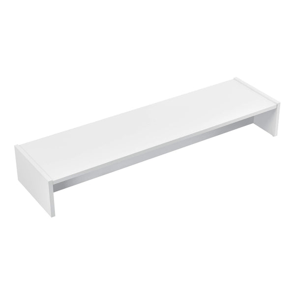Monitorständer Flensberg 100x27x15 cm Monitorregal Weiss