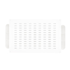 Monitorständer mit Schublade und Stiftehalter 49 x 25 x 15 cm weiss