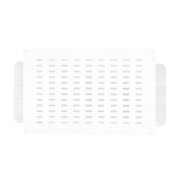 Monitorständer mit Schublade und Stiftehalter 49 x 25 x 15 cm weiss
