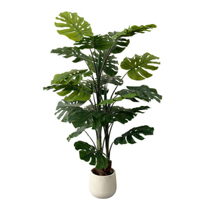 Monstera künstlich 140 cm mit Blumentopf