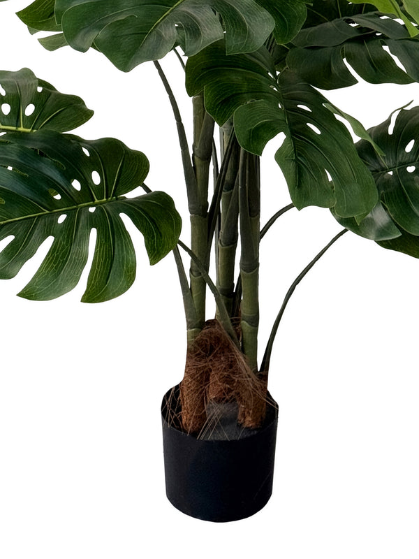 Monstera künstlich 140 cm mit Blumentopf