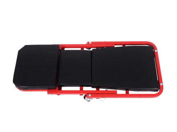 Werkstatthocker Montagerollbrett 2-in-1 schwarz