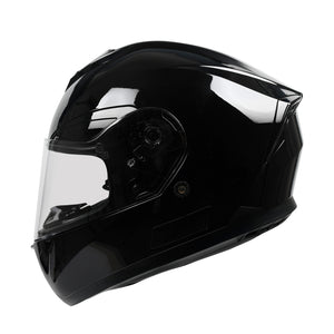 Motorrad Integralhelm Einzelvisier schwarz Grösse 55/56