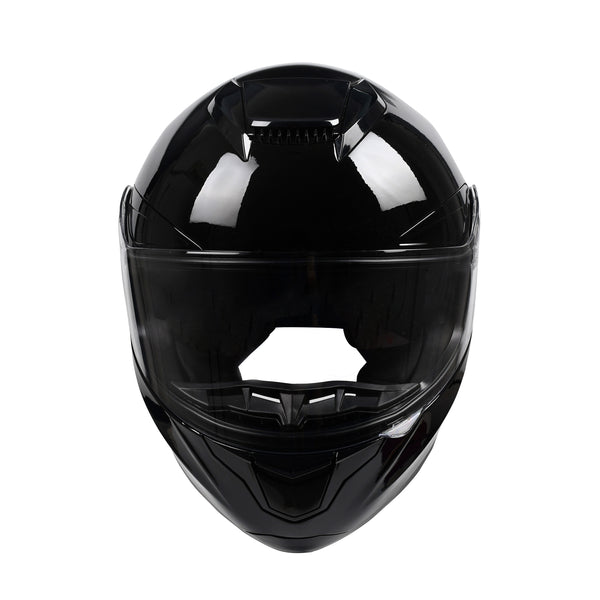 Motorrad Integralhelm Einzelvisier schwarz Grösse 57/58