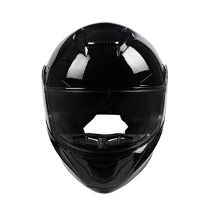 Motorrad Integralhelm Einzelvisier schwarz Grösse 61
