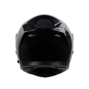 Motorrad Integralhelm Einzelvisier schwarz Grösse 59/60