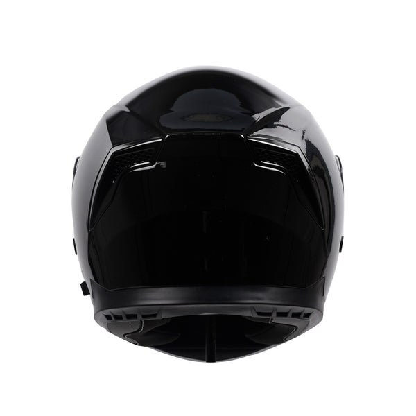 Motorrad Integralhelm Einzelvisier schwarz Grösse 55/56