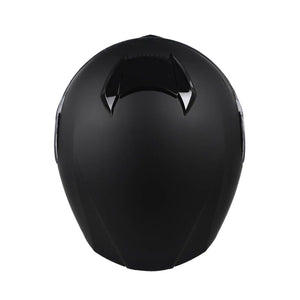 Motorrad Integralhelm Einzelvisier schwarz matt Grösse 59/60