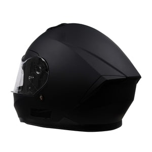 Motorrad Integralhelm Einzelvisier schwarz matt Grösse 59/60