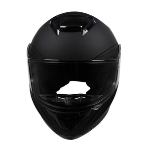 Motorrad Integralhelm Einzelvisier schwarz matt Grösse 57/58