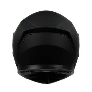Motorrad Integralhelm Einzelvisier schwarz matt Grösse 61