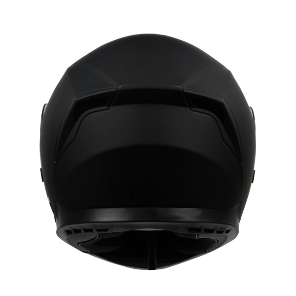 Motorrad Integralhelm Einzelvisier schwarz matt Grösse 57/58