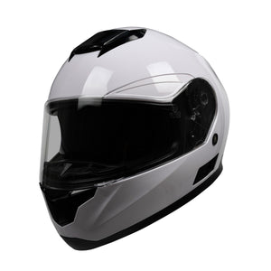 Motorrad Integralhelm Einzelvisier weiss Grösse 61