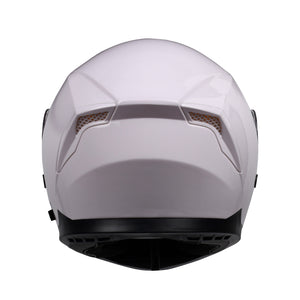 Motorrad Integralhelm Einzelvisier weiss Grösse 55/56