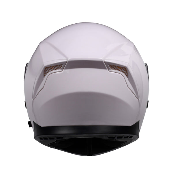 Motorrad Integralhelm Einzelvisier weiss Grösse 55/56