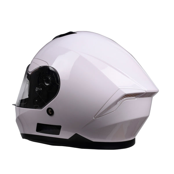 Motorrad Integralhelm Einzelvisier weiss Grösse 55/56