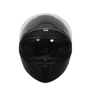 Motorrad Integralhelm mit Sonnenvisier schwarz matt Grösse 61