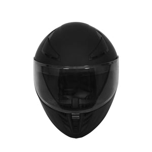 Motorrad Integralhelm mit Sonnenvisier schwarz matt Grösse 59/60