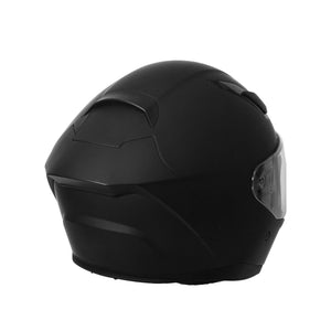 Motorrad Integralhelm mit Sonnenvisier schwarz matt Grösse 55/56