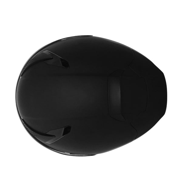 Motorrad Integralhelm mit Sonnenvisier schwarz matt Grösse 57/58