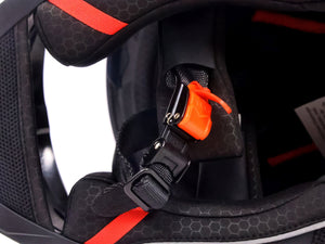 Motorrad Integralhelm mit Sonnenvisier schwarz matt Grösse 61