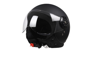 Motorrad Jethelm schwarz matt Gr. 59/60