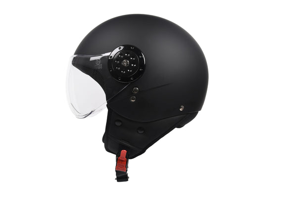 Motorrad Jethelm schwarz matt Gr. 59/60
