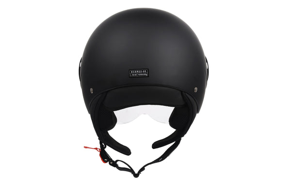 Motorrad Jethelm schwarz matt Gr. 59/60